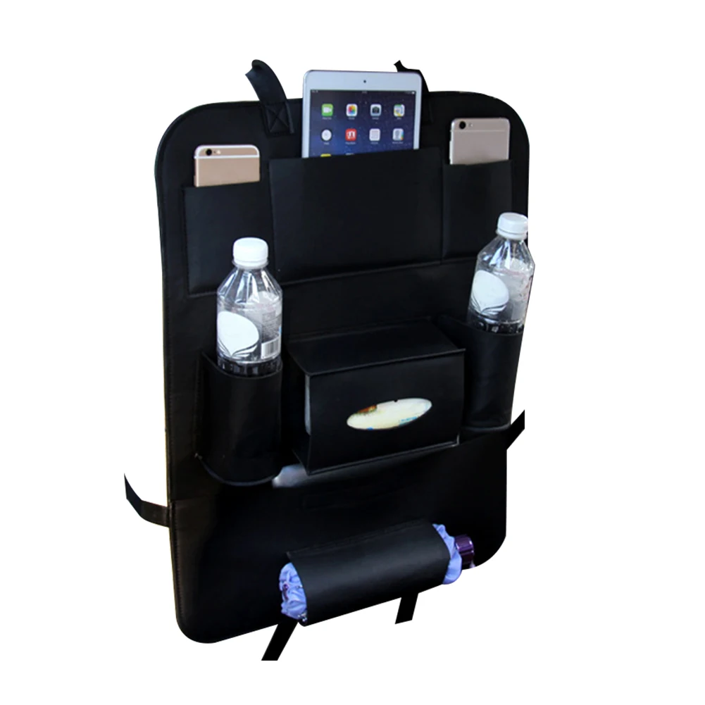 

Universal Storage Bag Magazine Kick Mats Multi Pockets Protector Hanging Tidy Car Seat Organiser Phone Holder Back Accessories