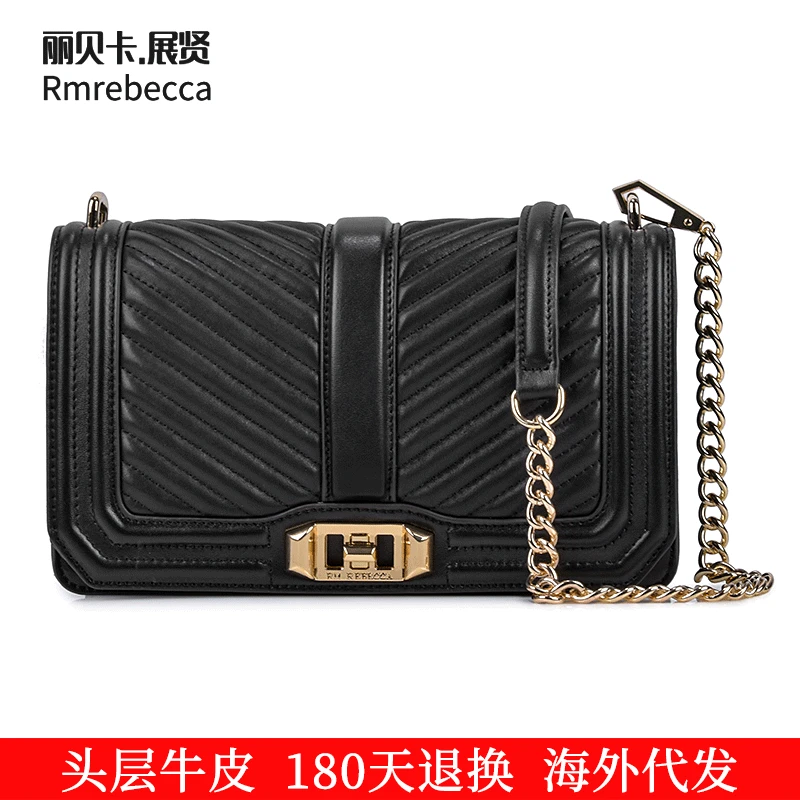 

2019 New Style Full-grain Leather WOMEN'S Leather Bags Europe And America Fashion Brand Crossbody Bag Chain Bag Big Brand Celebr