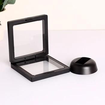 

2x Jewelry Holder Earring Necklace Ring Display Holder PET Clear Display Box