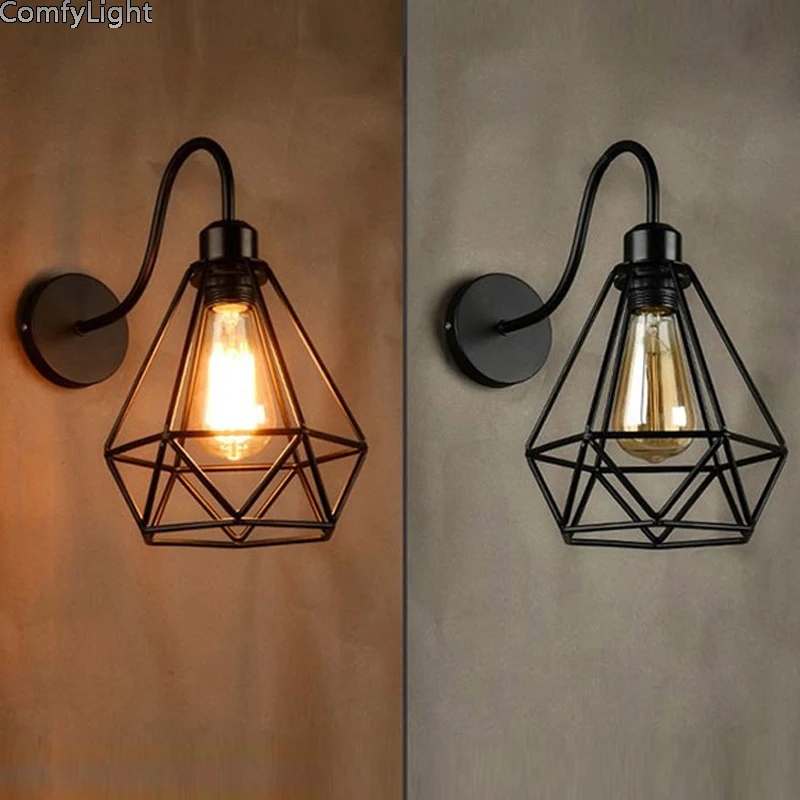 Industrial Retro Wall lamp Vintage Loft light bedroom Warehouse Kitchen Bedside indoor Wall sconces Workshop studio Lighting LED