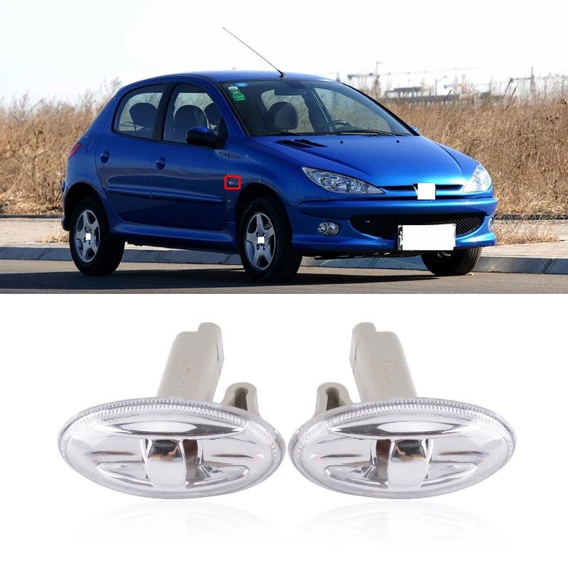 CAPQX 2 шт. для Peugeot 307 206 207 CITROEN C2 Elysee Fukang Picasso Xsara переднее крыло боковой маркер