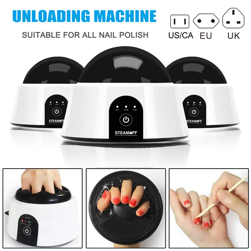 

2019 Hot Steam Not Hurt Hand Nail Remover Machine Portable Electric Nail Steamer Tools High Quality Top Brand Nail Art J3