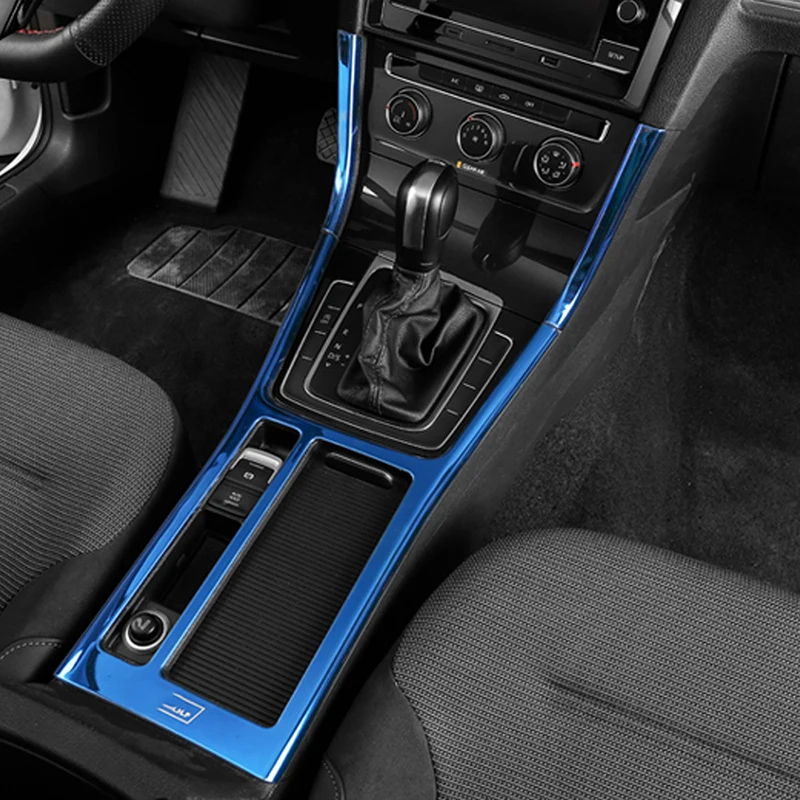 Carманго для Фольксваген Гольф 7 MK7 2013- автомобильный держатель чашки переключения передач Панель крышка отделка рамка наклейка хромированные аксессуары