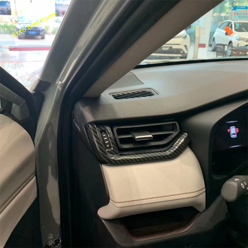 Lapetus Co-pilot центр управления прибором прокладка комплект подходит для TOYOTA RAV4 RAV 4 авто аксессуары ABS углеродное волокно