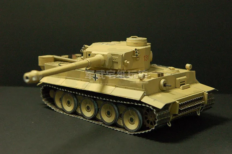 1:35 Scale German WW2 Panzerkampfwagen VI Ausf. E Tiger Tank PAPER Model KIT Handmade Toy Puzzles