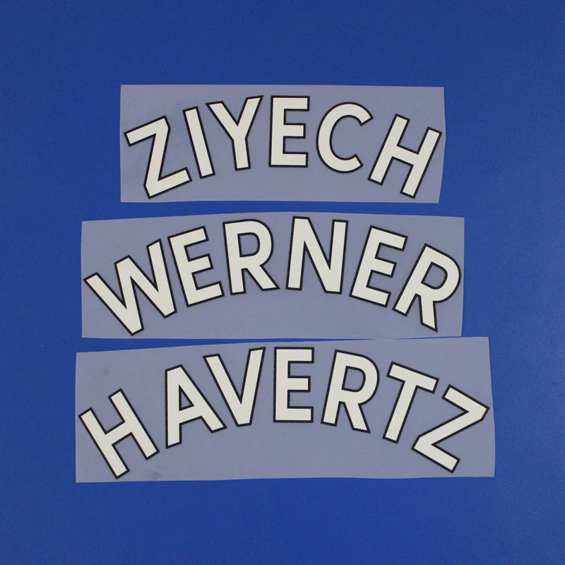 Super A 2020-21 Челси Вернер ZIYECH HAVERTZ рисунок шрифтов горячее тиснение нашивки значки |