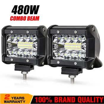 

4" 60W 12V 24V LED Bar Car LED Light Bar For Offroad Trucks Boat Trailer Tractor 4x4 ATV UTV Car Extral Driving Light