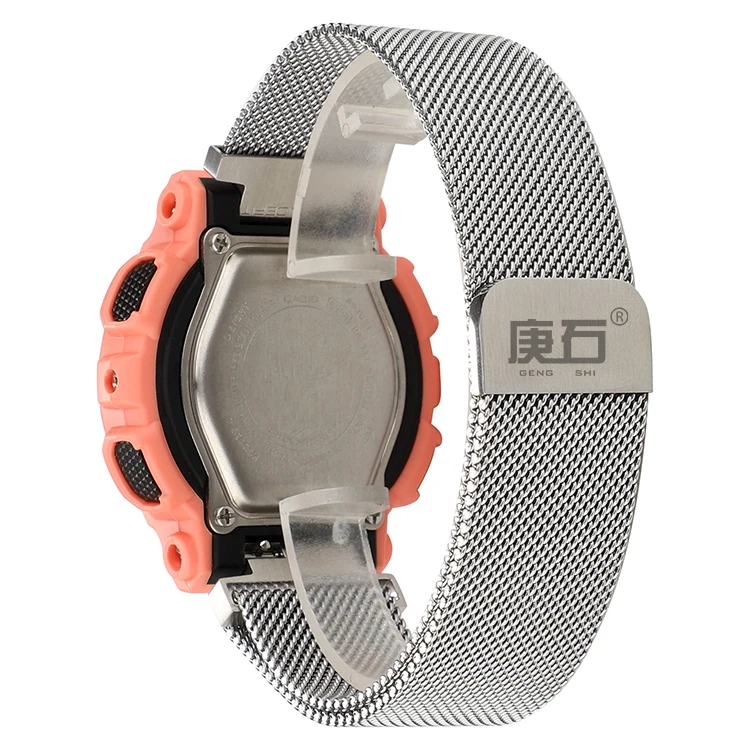 

Gengshi Milanese Loop Watch Band Strap Fit For Casio G Shock BABY-G BG-6900/BG-6901 BG-6902 BG-6903