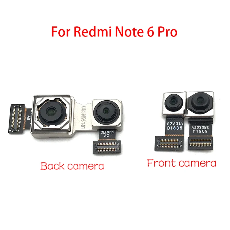 Новый модуль задней камеры гибкий кабель + фронтальная камера для Xiaomi Redmi Note 6 Pro