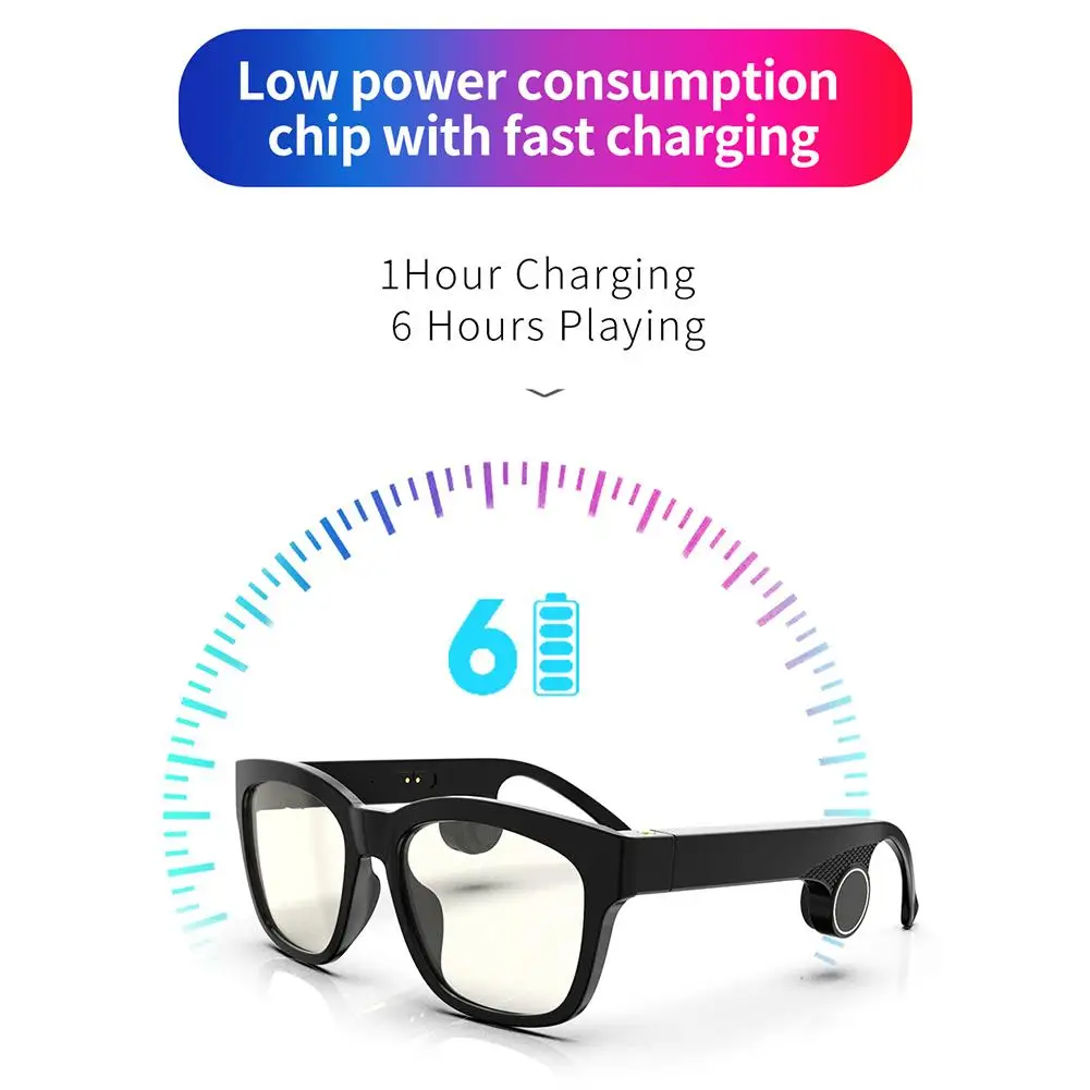 Новые умные Bluetooth очки Bluetooth гарнитура квадратная костная проводимость очки аудио Bluetooth солнцезащитные очки гарнитура для улицы# W1