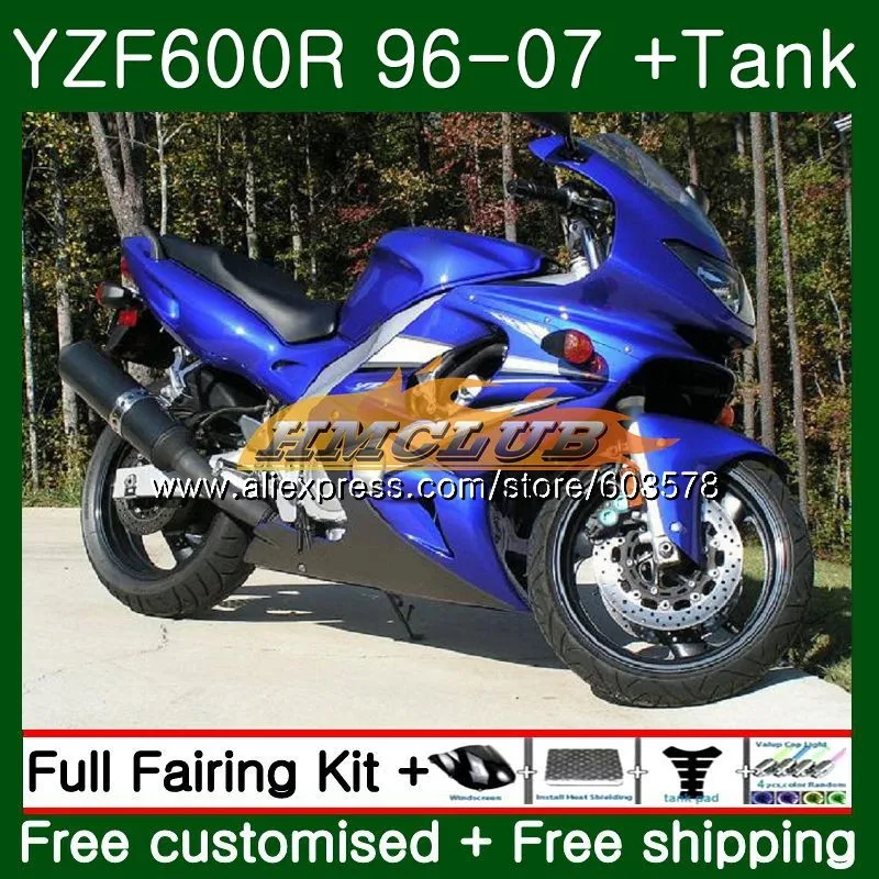 Корпус для YAMAHA Thundercat YZF 600R YZF-600R 1996 2007 52CL. 45 YZF600R 96 97 98 99 00 01 02 03 04 05 06 07 фабрики голубой обтекатель