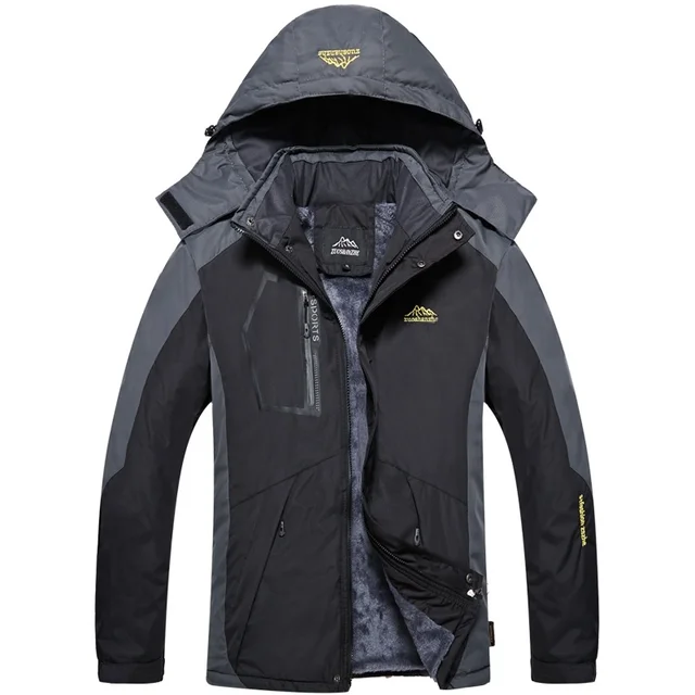 Winter Men Outdoor Jacket Waterproof Warm Coats Male Casual Thicken