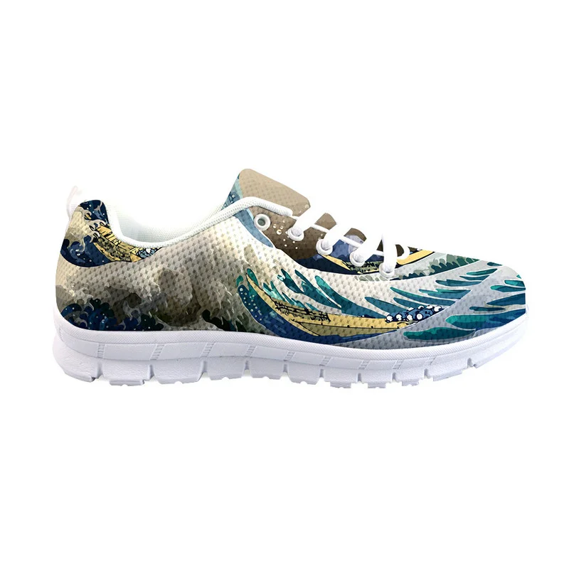

Hot Sale Ladies Casual Shoes 3D Starry Night-wave Printing Students Fashion Sneakers Women's Vulcanize Shoes Low Heel Low Heel