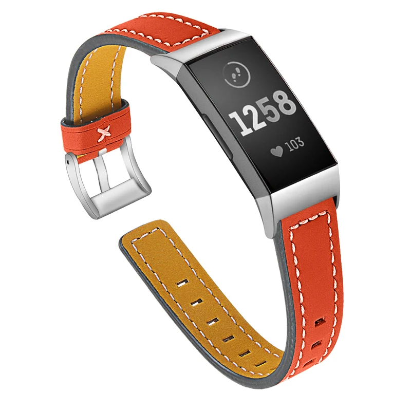 Кожаные Смарт-часы ремешок запасной браслет ремешок для FitbitCharge 3 XR649