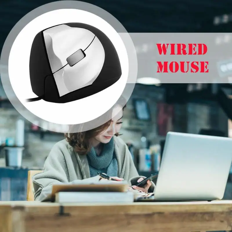 Горячая Распродажа, проводная мышь, многофункциональная, 3 кнопки, USB, проводная, 1000 dpi, оптическая, вертикальная, Офисная мышь для Windows/Mac