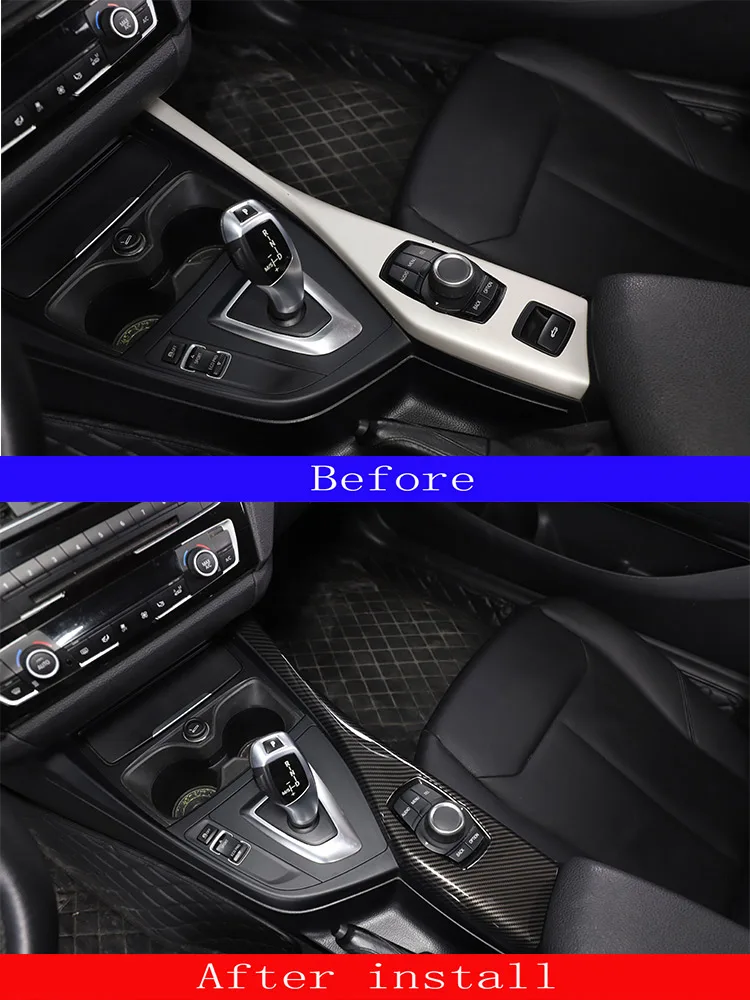 Für BMW 1 Serie F20 F21 116I 118I 12-18 2 Serie F22 F23 ABS Carbon Faser Multimedia Panel dekoration Aufkleber Auto Zubehör – Detail 2