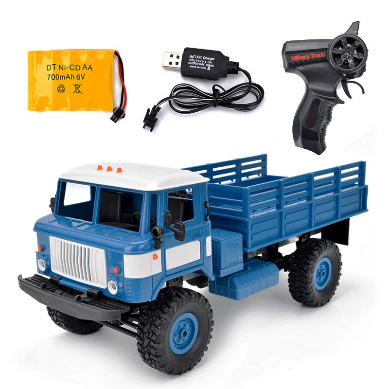 

RC Truck 4WD Remote Control car Vehicles Off-Road Gaz V66 Carrier Truck 2.4G Rock Crawler Electronic Toys Kids Christmas Gifts