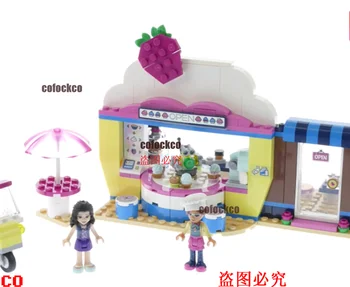 

11201 340pcs/set NEW Friends Series 41366 Cupcake Cafe Building Blocks Sets Model Classic Girl Children Toys Gifts