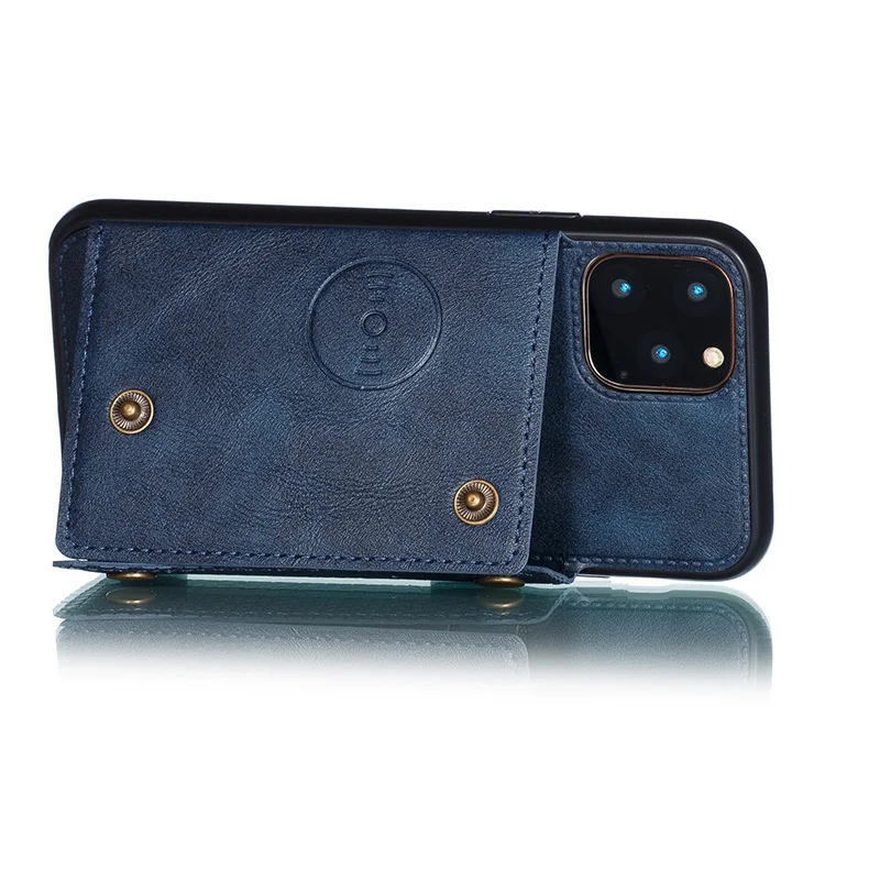 Магнитный автомобильный чехол для телефона для iPhone X XR XS Max 6 6S 8 7 Plus кожаный чехол держатель для карт чехол-кошелек для iPhone 11 Pro Max