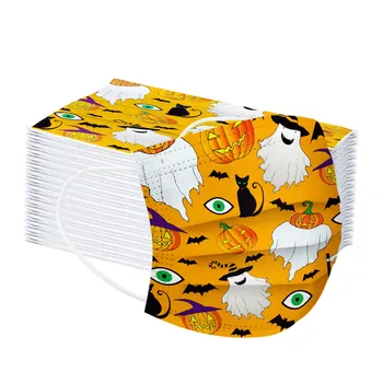 

50PC Children's Mask Disposable Non Girl Meltblown 3 Layer Ply Filter Mouth Face Mask Breathable Earloops Mask Mascarillas