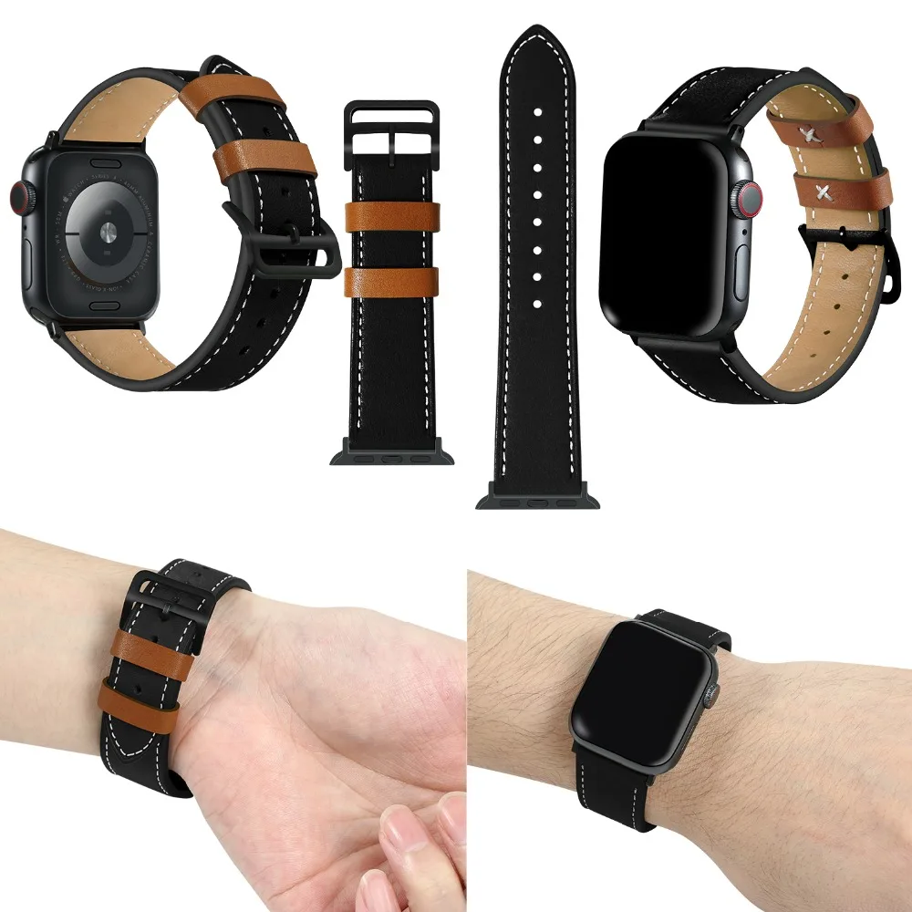 Ремешок из натуральной кожи ремешок для часов браслет или ремешок для ручных часов Apple наручный браслет iwatch ремешок для спортивных часов ремешок аксессуары горячий