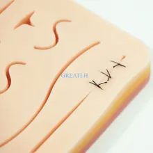 Силиконовая накладка для практики наложения швов с имитацией ран