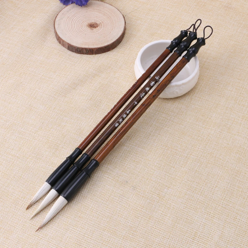 Top Quality Chinese Calligraphy Brushes Pen for Woolen and Weasel Hair Writing Brush Fit For Student School D14 | Канцтовары для