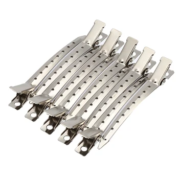 

10/12PCS Stainless Steel Hair Clip Salon Hairdressing Duck Mouth Hairdresser Clips Hair Sectioning Clamp Tool