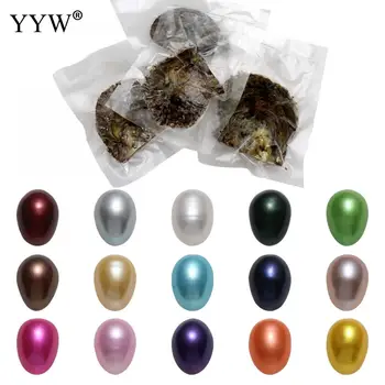 

50pcs Natural Rice Bead 7-8 mm Akoya Cultured Sea Oysters Pearl Oyster Pearl Mussel Mixed Color Birthday Christmas Gift