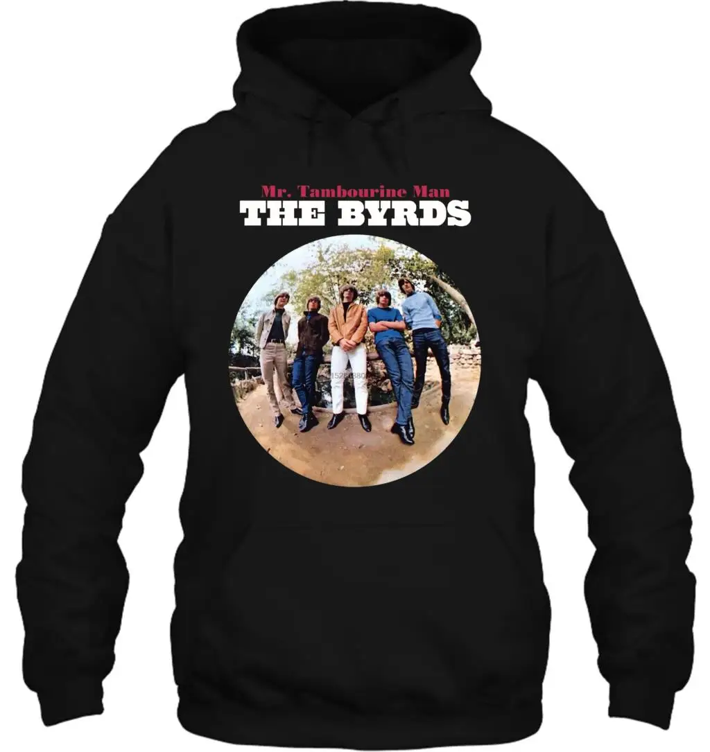Мужская толстовка с капюшоном THE BYRDS альбом мистер бубен человек логотип черный белый Размеры S 3XL женская уличная одежда