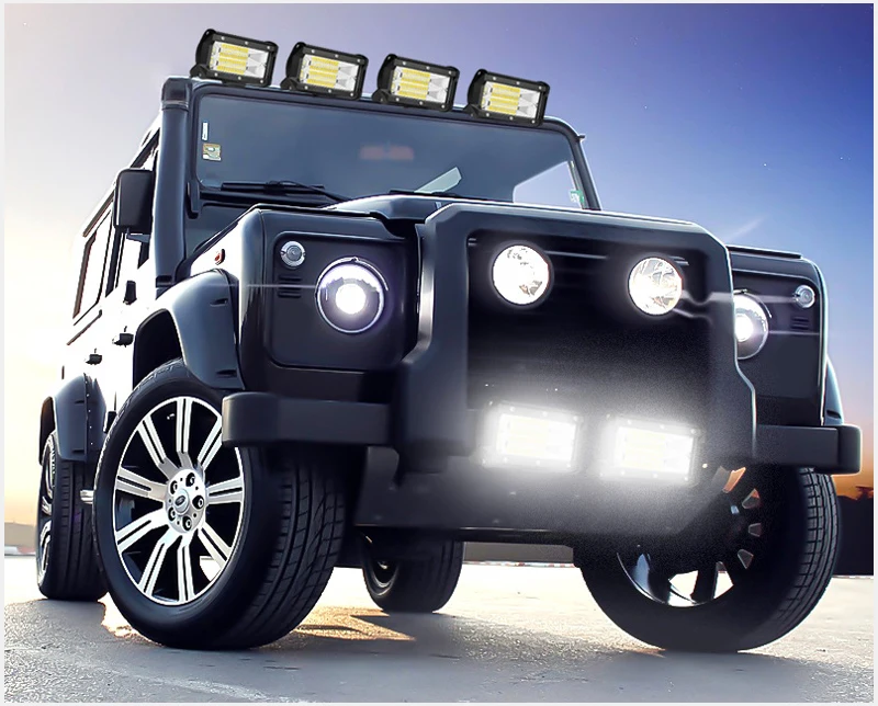 4-20 дюймов 18-420 Вт светодиодный рабочий светильник для внедорожника ATV UAZ SUV 4WD 4x4 для трактора, прицепа, грузовика светодиодный автомобильный светильник s 12V 24V точечная Светодиодная лампа-прожектор