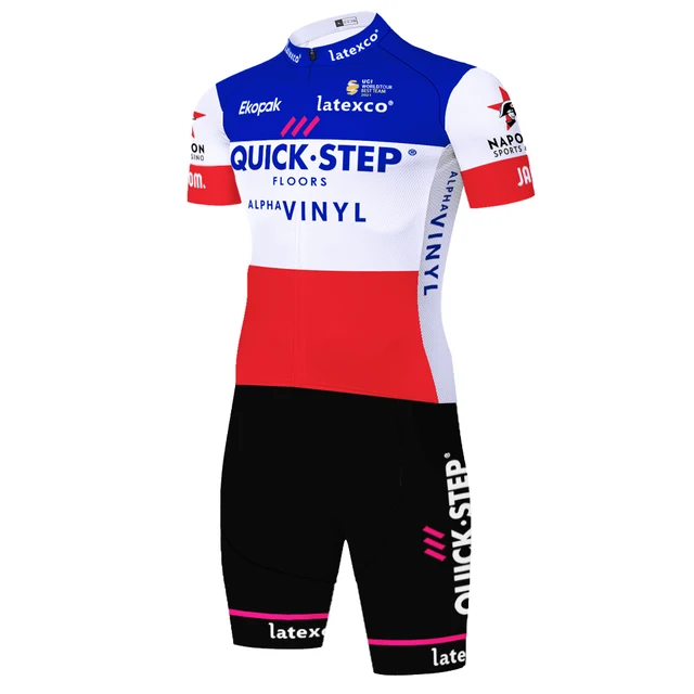 2022 Team quick step cycling skinsuit Cycling Clothing triathlon Bodysuit roupa ciclismo Bike Clothing completo ciclismo estivo Cycling set 8