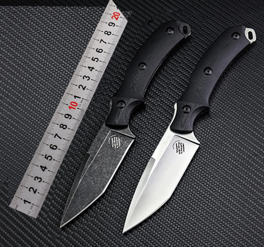 

Newest arrive knife D2 blade G10 handle outdoor camping tactical Survival Utility fruit fixed knives EDC hand tool K sheath