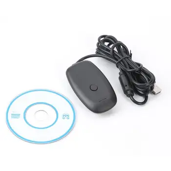 

PC Wireless Controller Gaming Receiver Adapter Cable for Microsoft Xbox 360 USB PC Receiver With CD driver