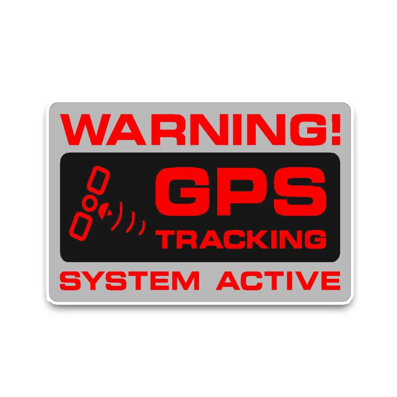 

Waterproof Warning GPS Tracking Police System Car Stickers Styling Decals Bumper Window Laptop Vinyl Car Interior KK12*7cm