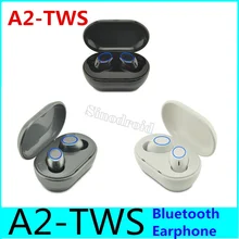 A2-TWS беспроводные наушники 3D стерео наушники Bluetooth V5.0 наушники-вкладыши спортивные мини в ухо двойной микрофон с зарядной коробкой наушники