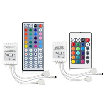 

SMD 2835 5050 RGB Light strip remoter controller 12V 24key 44keys IR led controller tape Ribbon lamp light accessories Connector