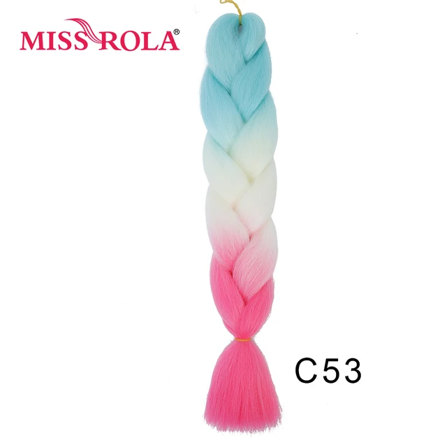 New Colors Synthetic Glowing Hair Twist Braids Ombre Color For white Women Braiding Hair Extensions Jumbo Braids KaneKalon Hair C53