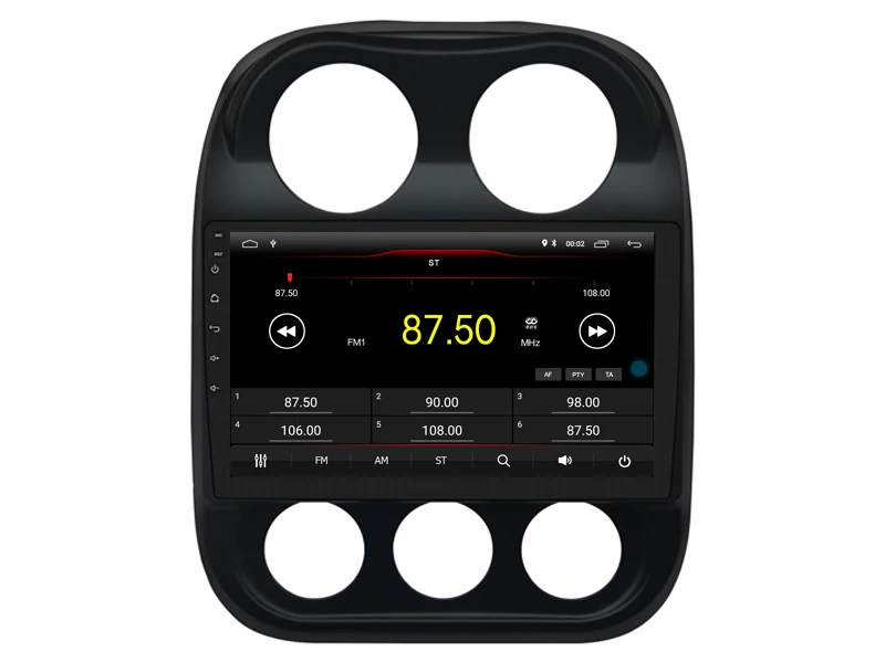 Автомобильный Android 9,0 плеер для JEEP COMPASS 2010 магнитофон 4G Lte sim карта радио с Bluetooth и GPS головное устройство 2.5D ips экран