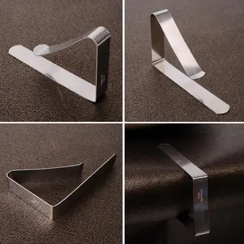 

1PCS Stainless Steel Tablecloth Tables Useful Clips Holder Cloth Clamps Party