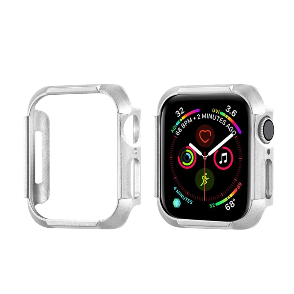 Бампер для Apple Watch Series 4 шт. Тонкий чехол для iWatch 5 40 мм 44 мм защитная рамка оболочка 40 44 мм аксессуары для ремешка часов