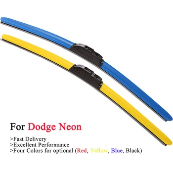 

HESITE Color Windshield Wiper Blade For Dodge Neon 2 SRT 4 Coupe Hatchback Car Accessories 2003 2004 2005 2006 Blue Black Wipers