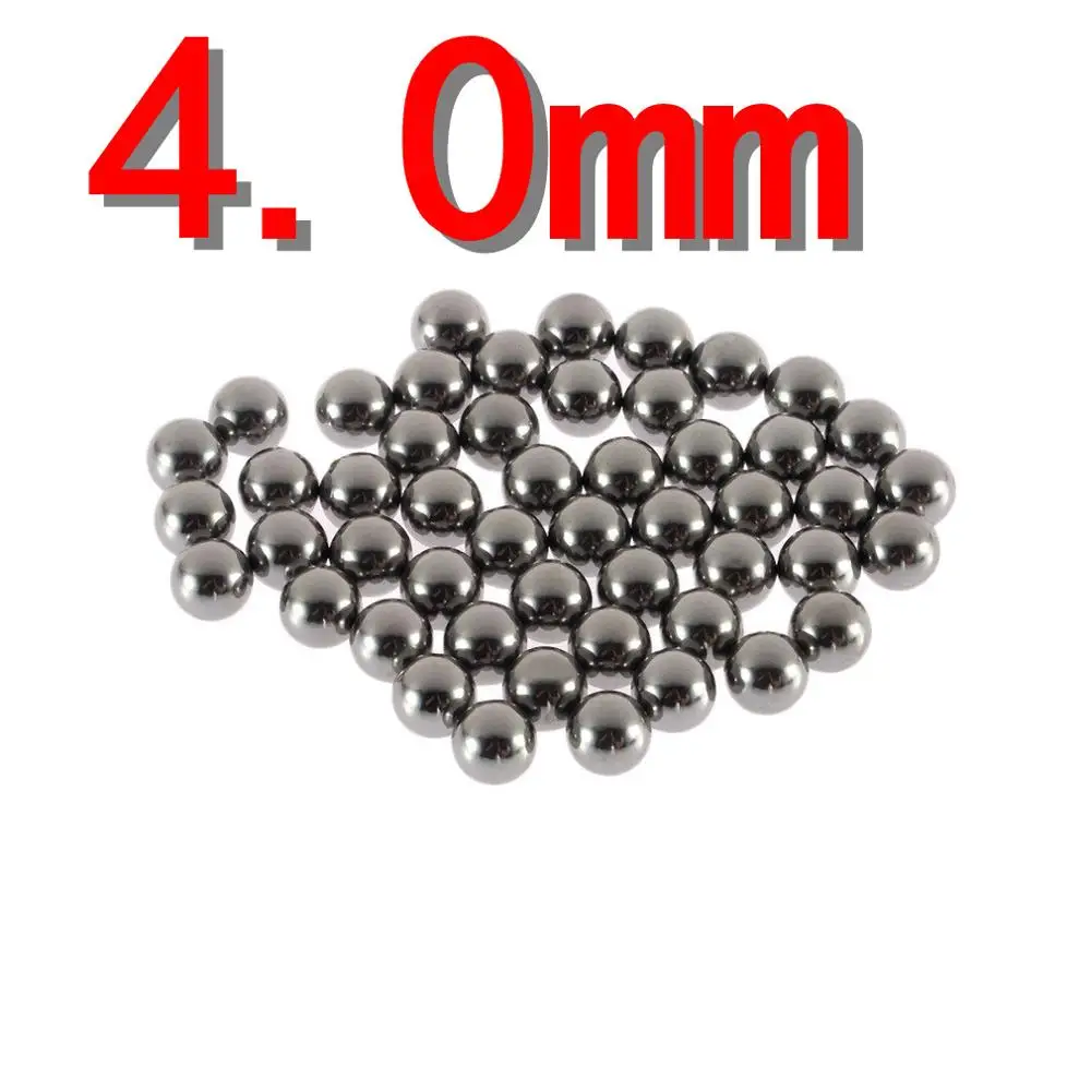 4mm 50 шт. прочный углеродистый стальной шар для велосипеда, запасные части 4 мм 5 мм 6 мм 8 мм 9 мм, стальной шариковый подшипник для велосипеда, горячая распродажа - Цвет: 4mm