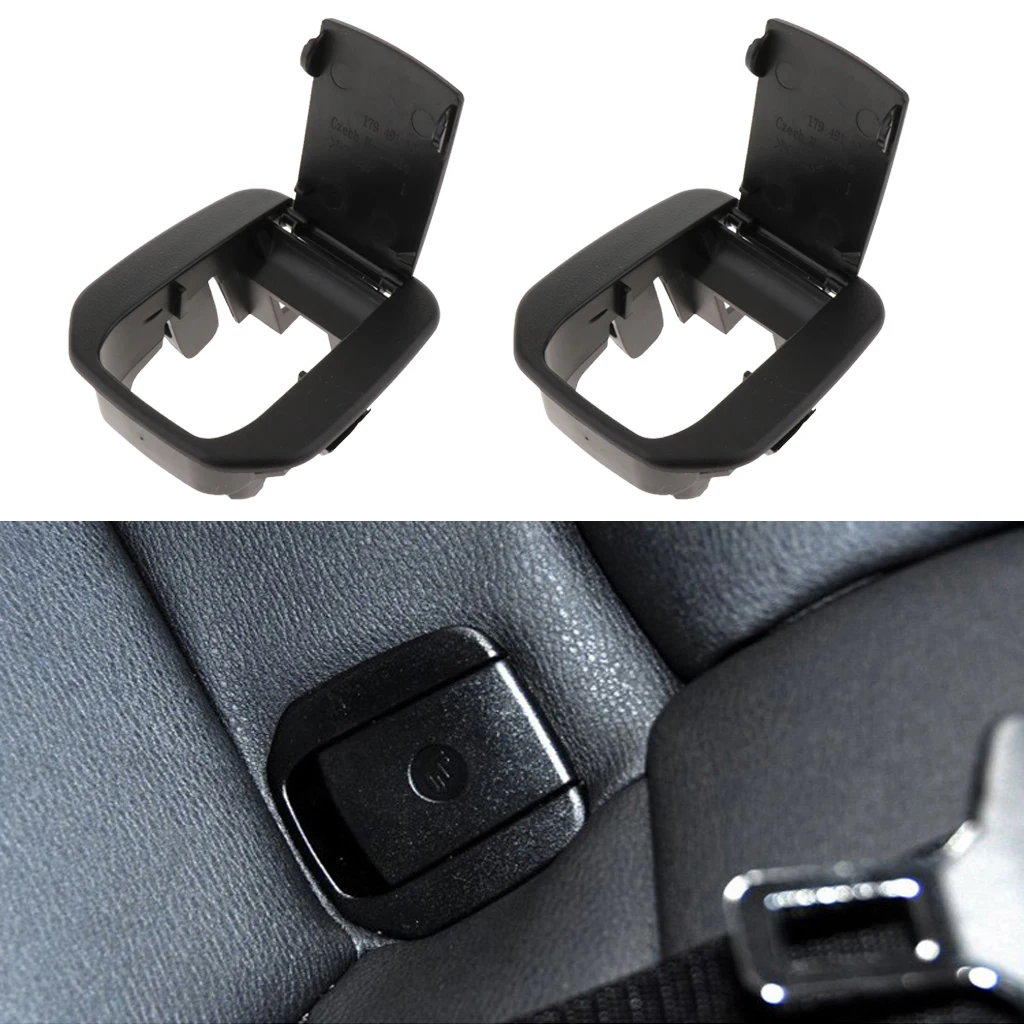 2x Car Rear Seat Hook Isofix Cover Child Restraint for BMW E90 E87 F20 Black