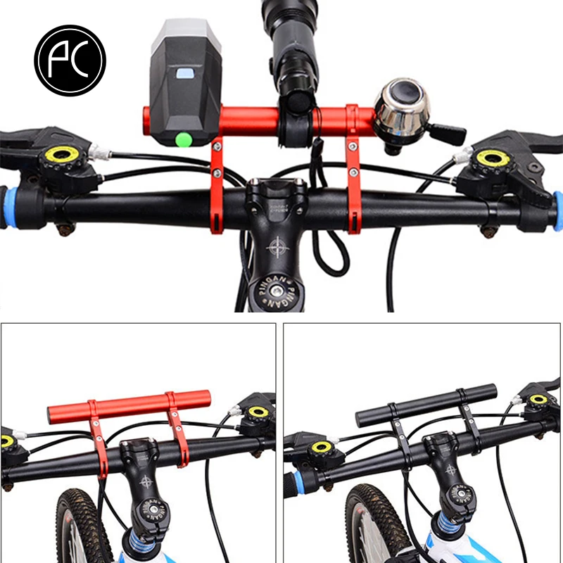 Bicycle handlebar extender accessories bracket for bike headlight mount bar computer holder mtb road bike support