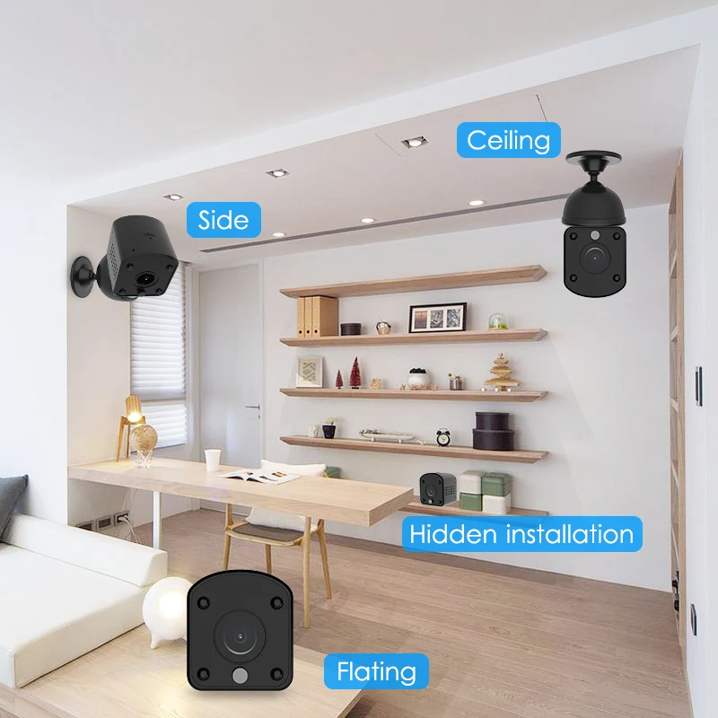 Kervay 1080P HD WIFI мини камера приложение дистанционное управление Обнаружение