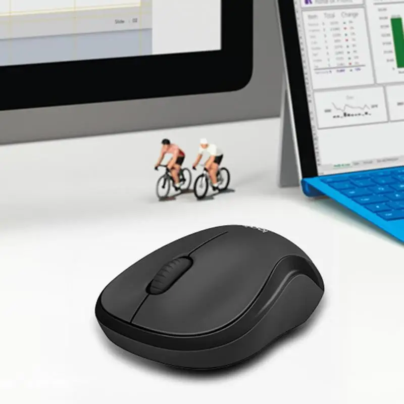 Беспроводная мышь logitech M220, бесшумная мышь с 2,4 ГГц, Высококачественная оптическая эргономичная компьютерная игровая мышь для Mac OS/Window 10/8/7