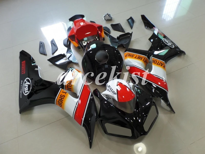 

4 Gifts New ABS Injection mold Full Fairings Kit Bodywork set fit for HONDA CBR1000RR 1000RR 2006 2007 06 07 Red black