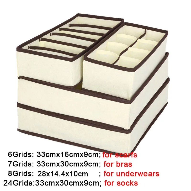 Для Хранения нижнего белья, бюстгальтеров коробка не Тканевый шкаф с выдвижными ящиками органайзер для ларца носок шарф; многоразмерные х/контейнер