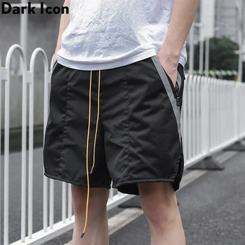 

Dark Icon 3M Reflection Mesh Shorts Men Elastic Waist Drawstring Men's Shorts 2020 Summer Streetwear